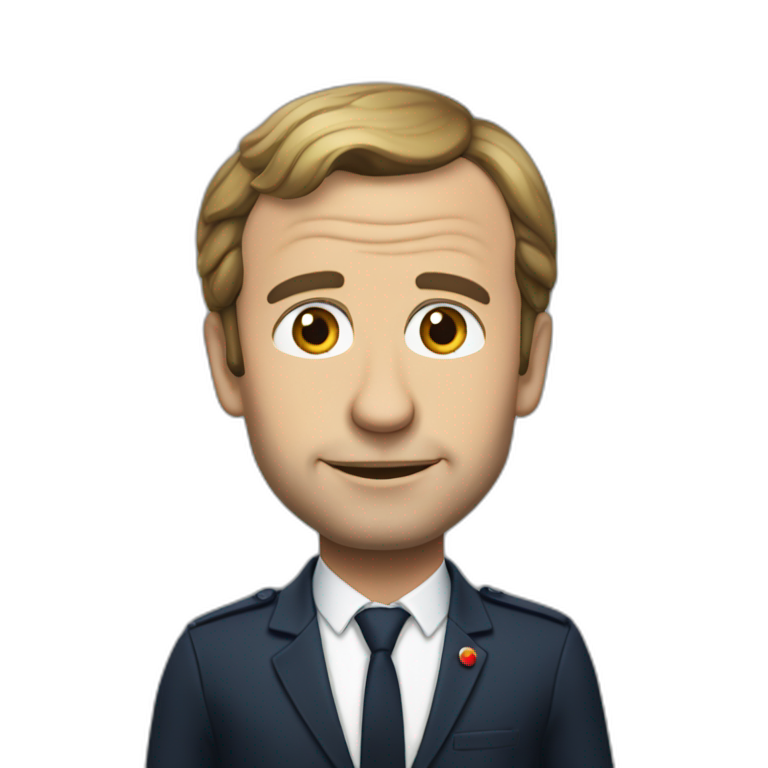 Macron qui rigole emoji
