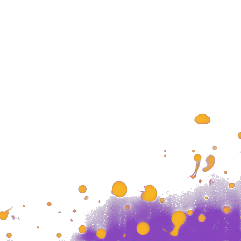 purple splatter paint emoji