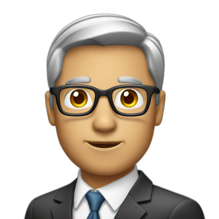 business man on the iphone emoji