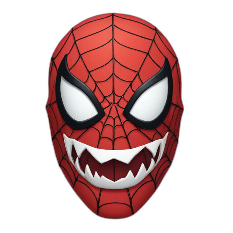 Spider-man venom mask emoji