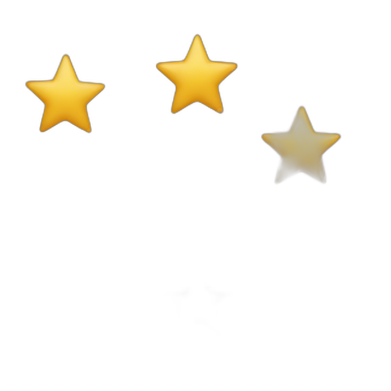 three-black-stars emoji