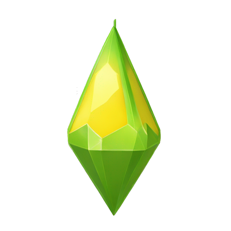 The Sims plumbob  YELLOW emoji