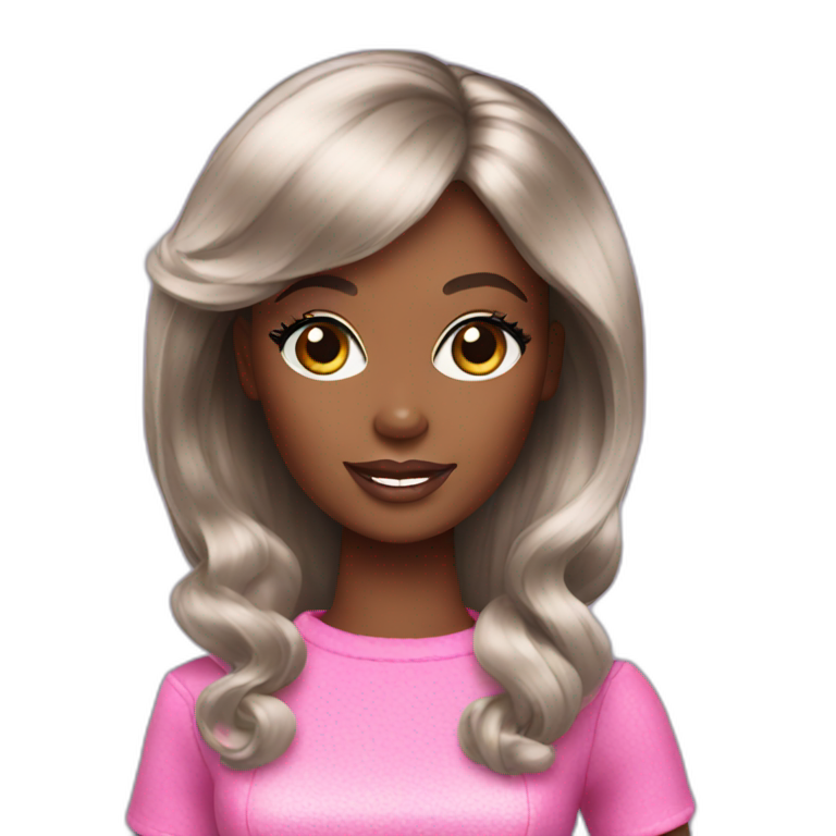 Black Barbie  emoji