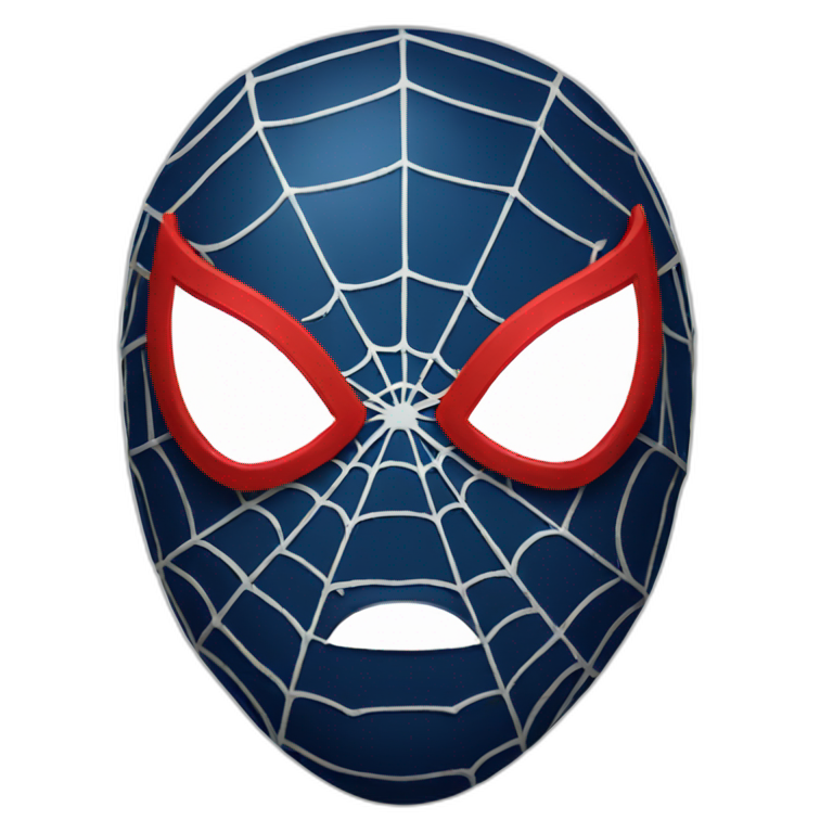 Spider-man mask emoji