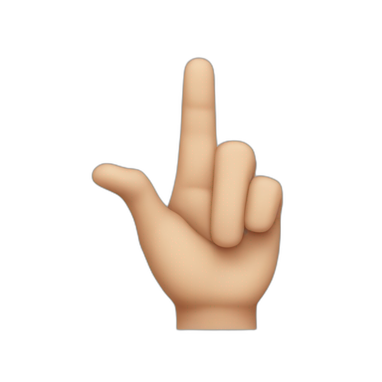 Finger-point hand emoji