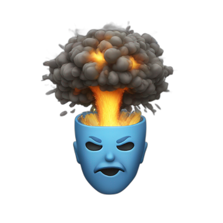 exploding head emoji like apple emoji