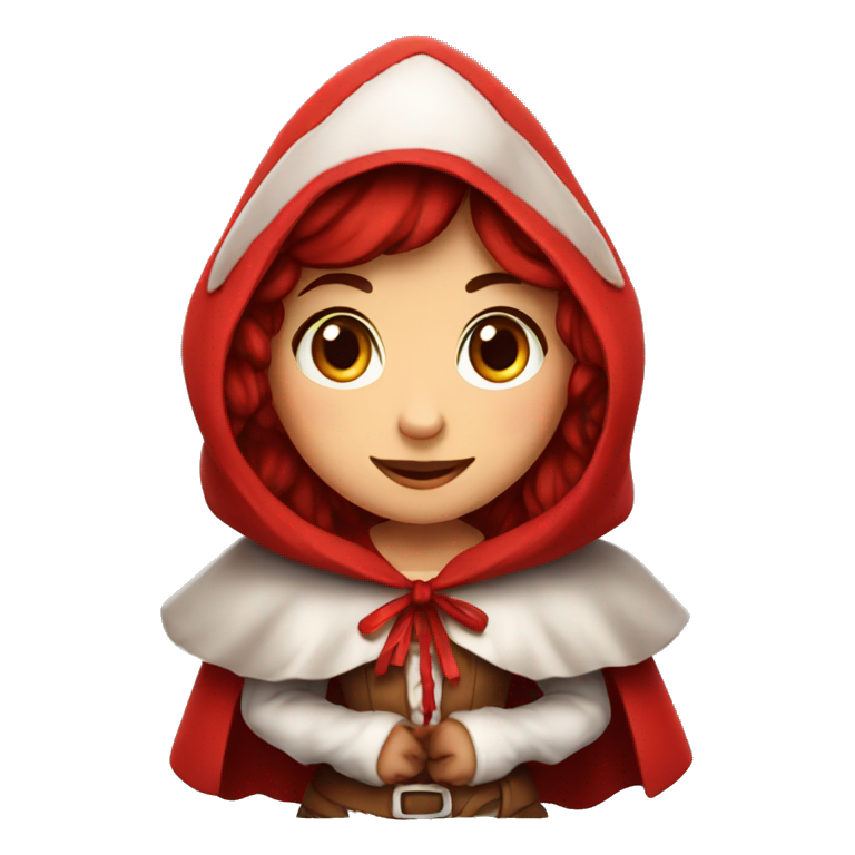 Little Red Riding Hood cute emoji
