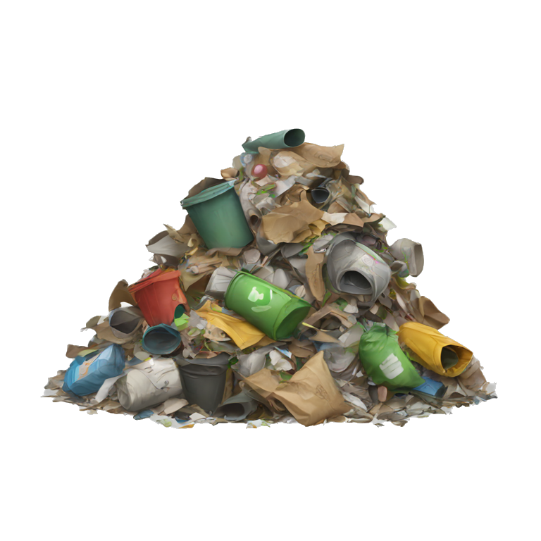 A pile of trash emoji