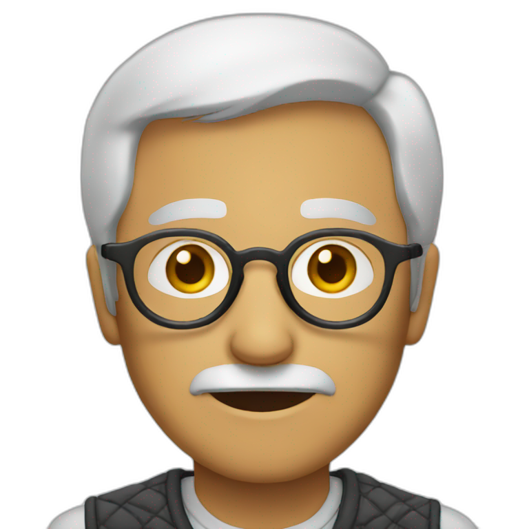 old man glasses emoji