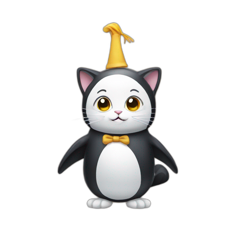 Cat in penguin costume hot sale