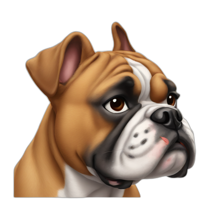 Bulldog frances y boxer emoji