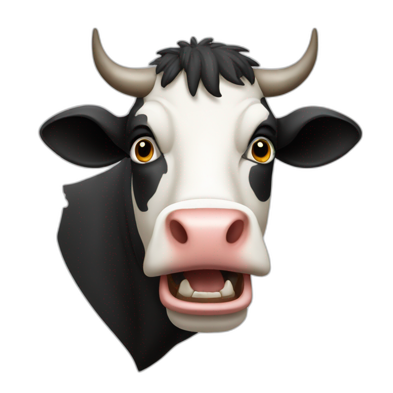 vache qui brute emoji
