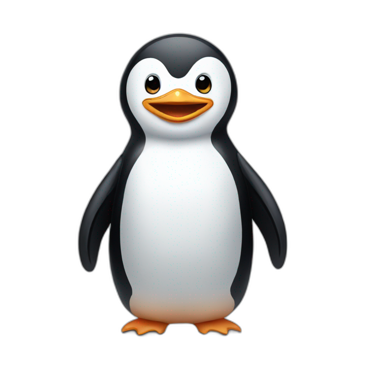 Penguin with teeth emoji