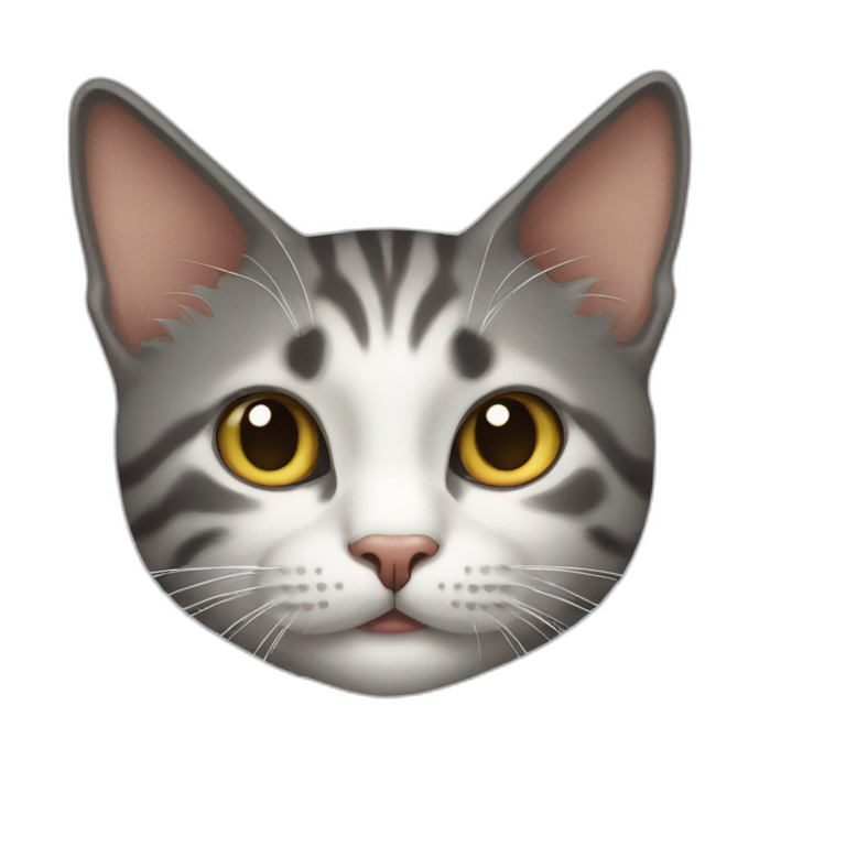 Shoked cat emoji