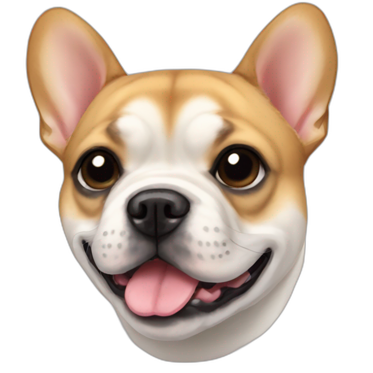 french bulldog shiba inu black snout emoji