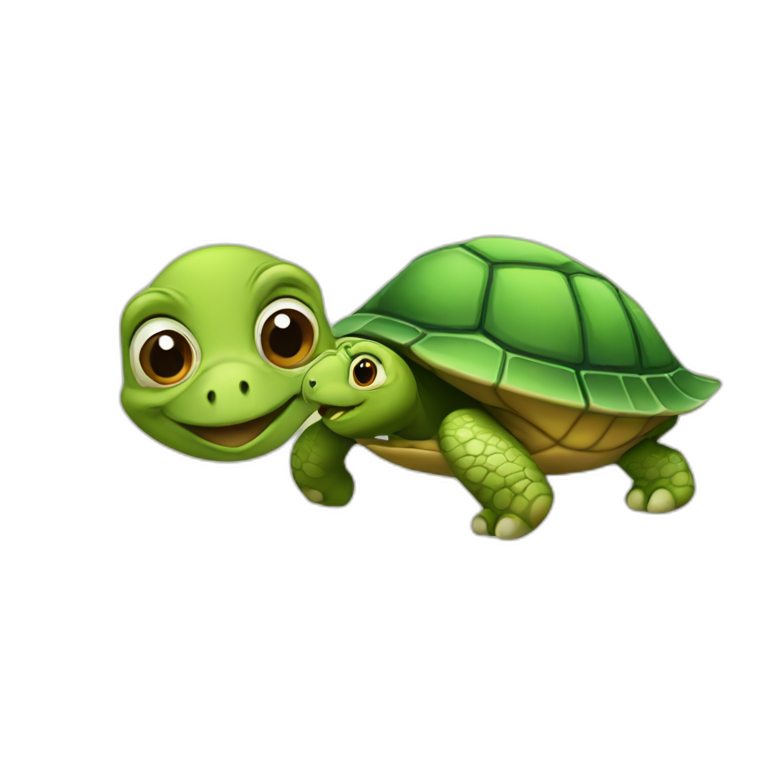 turtle plus one emoji
