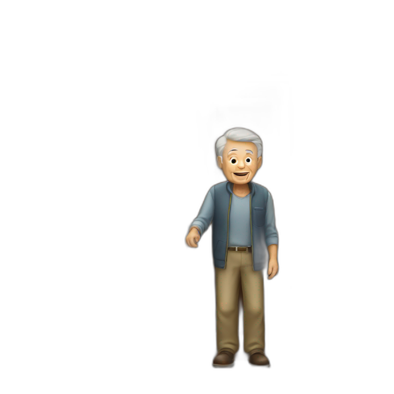 Old man at door emoji