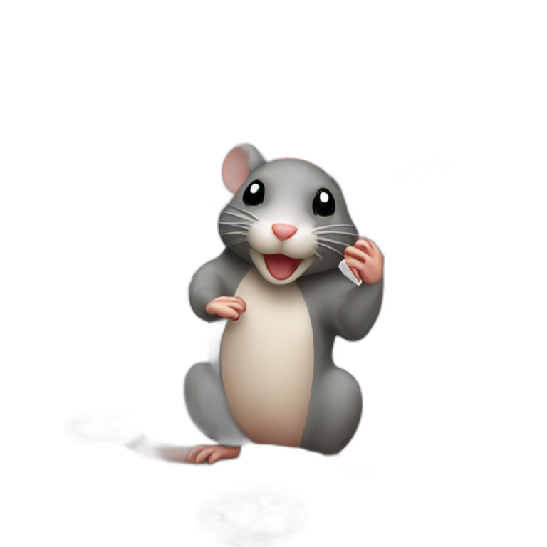 pizza rat (iOS 17 emoji style) emoji