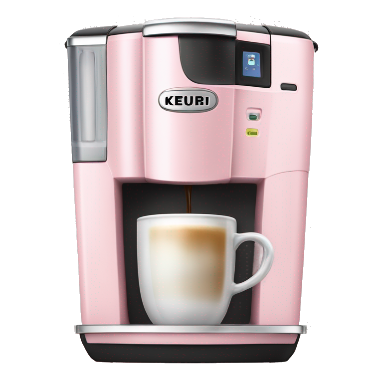 Realistic light pink keurig coffee machine emoji AI Emoji Generator