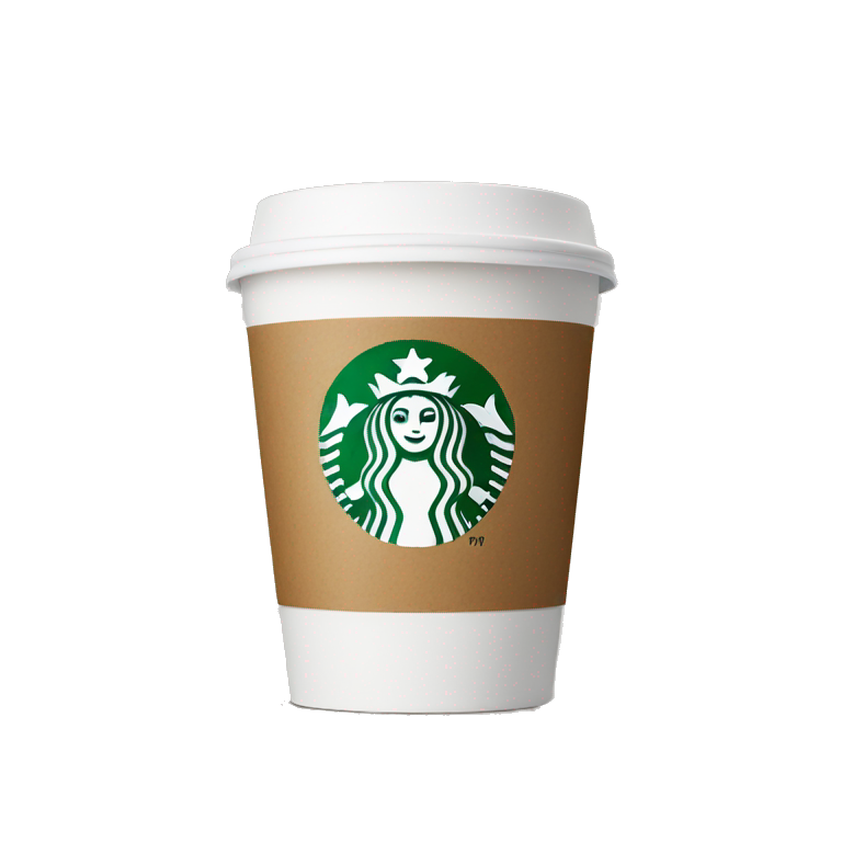 Starbucks coffee cup emoji