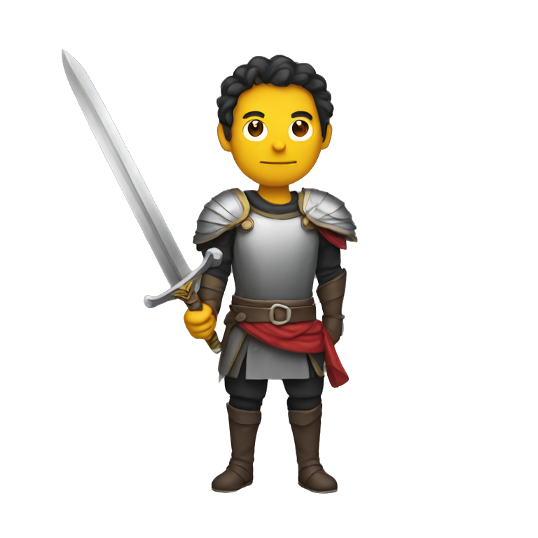 Man holding sword emoji