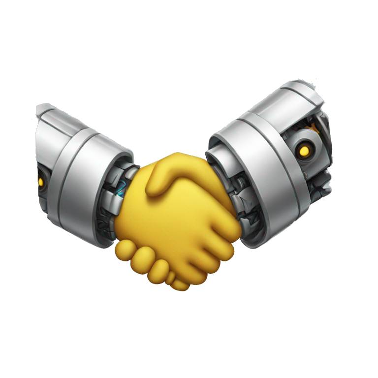 robot handshake emoji