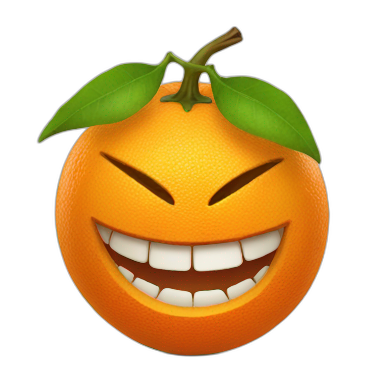 annoying orange emoji