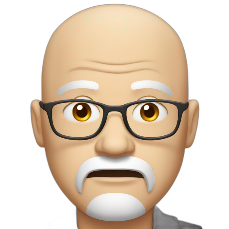Angry white bald dad emoji