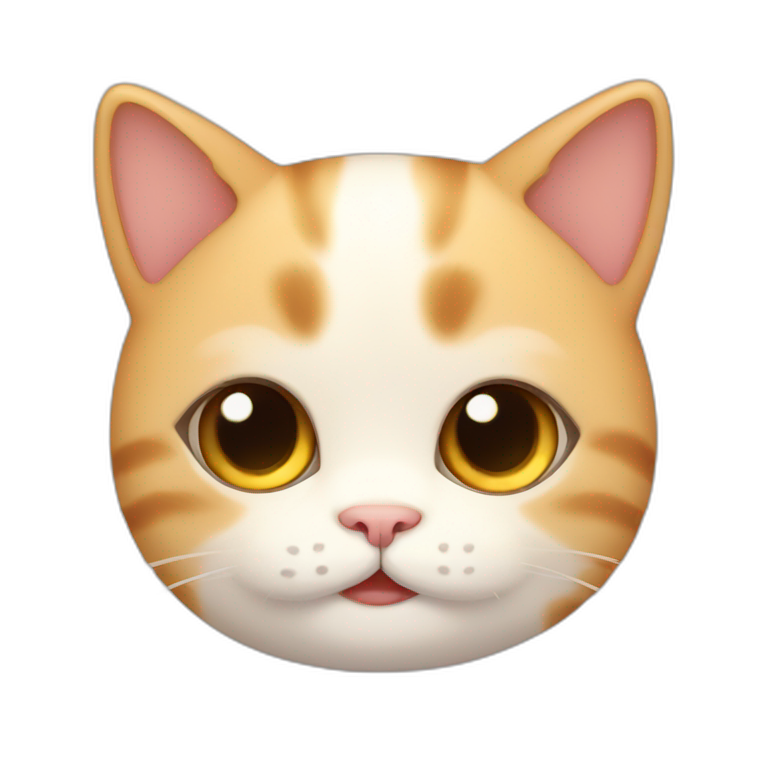 Cute little chubby Cat  emoji