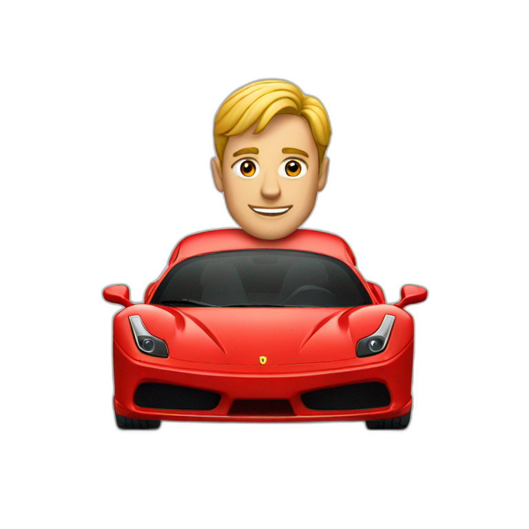 Red Ferrari emoji