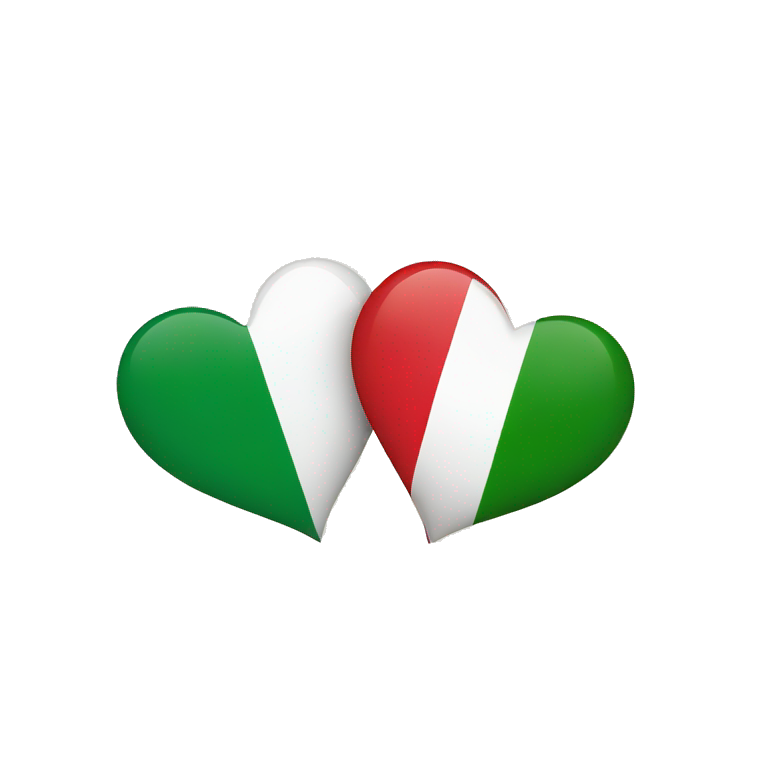 mix flag Italy and a heart emoji