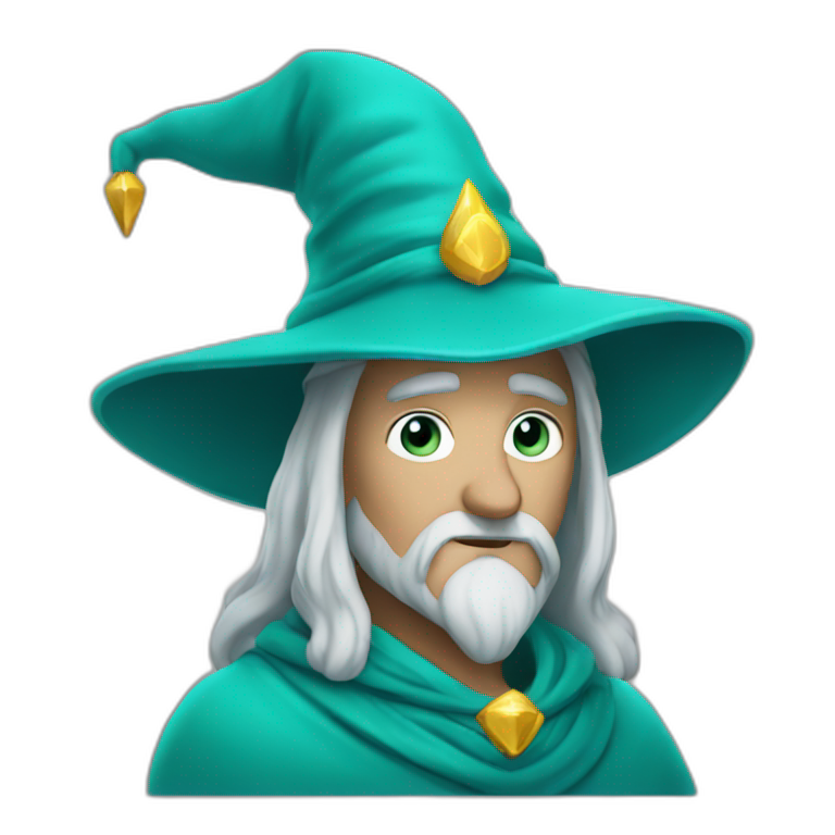 turquoise wizard him emoji