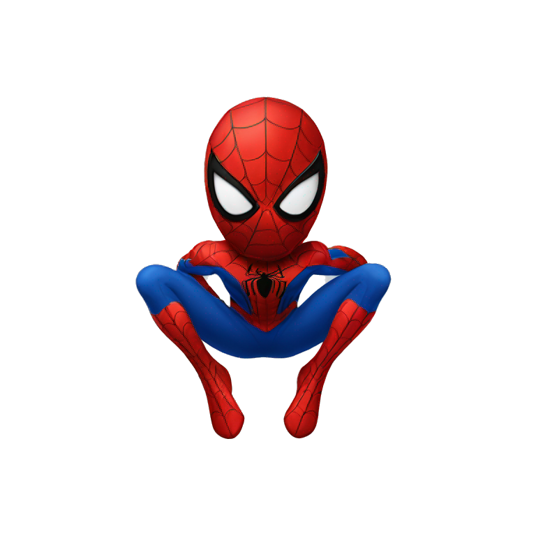 Spiderman on his back emoji