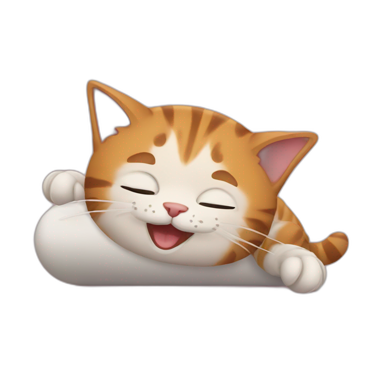 cat rolling emoji