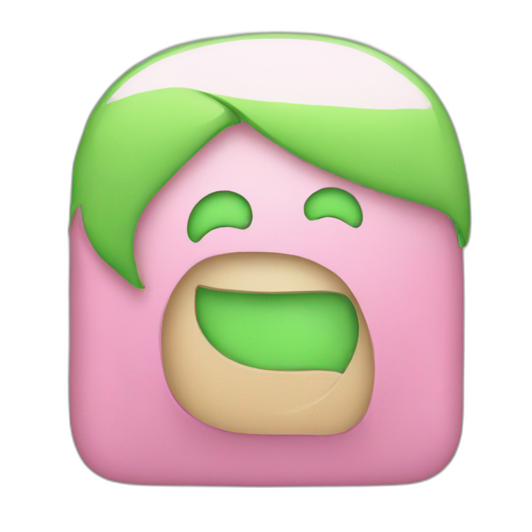 pink green iphone emoji