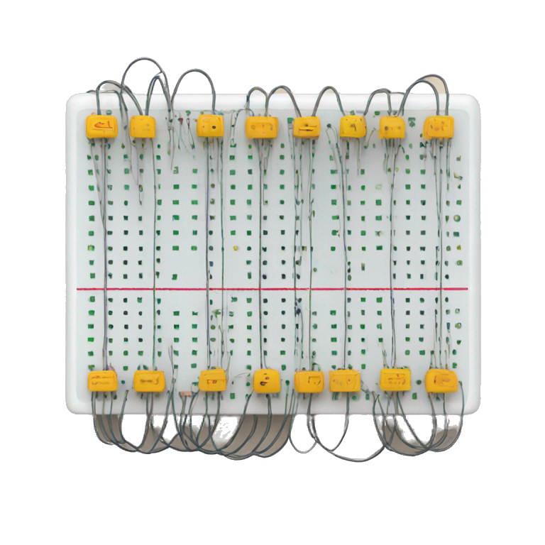 breadboard with wires emoji