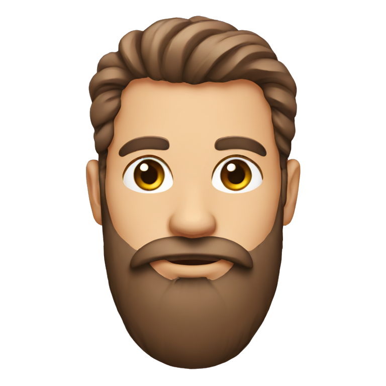 Groom long beard emoji