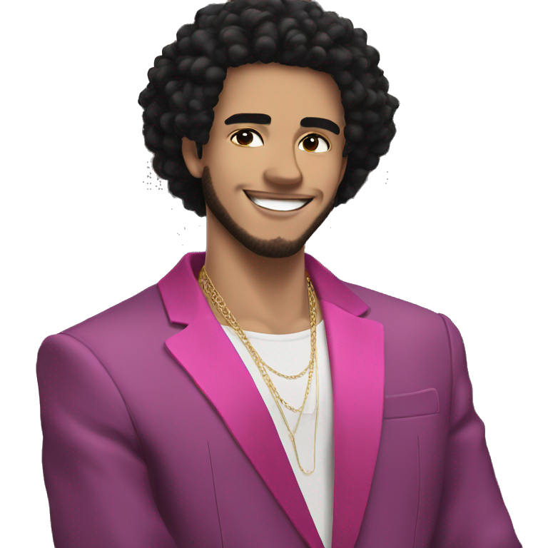 "afro boy smiling black" emoji