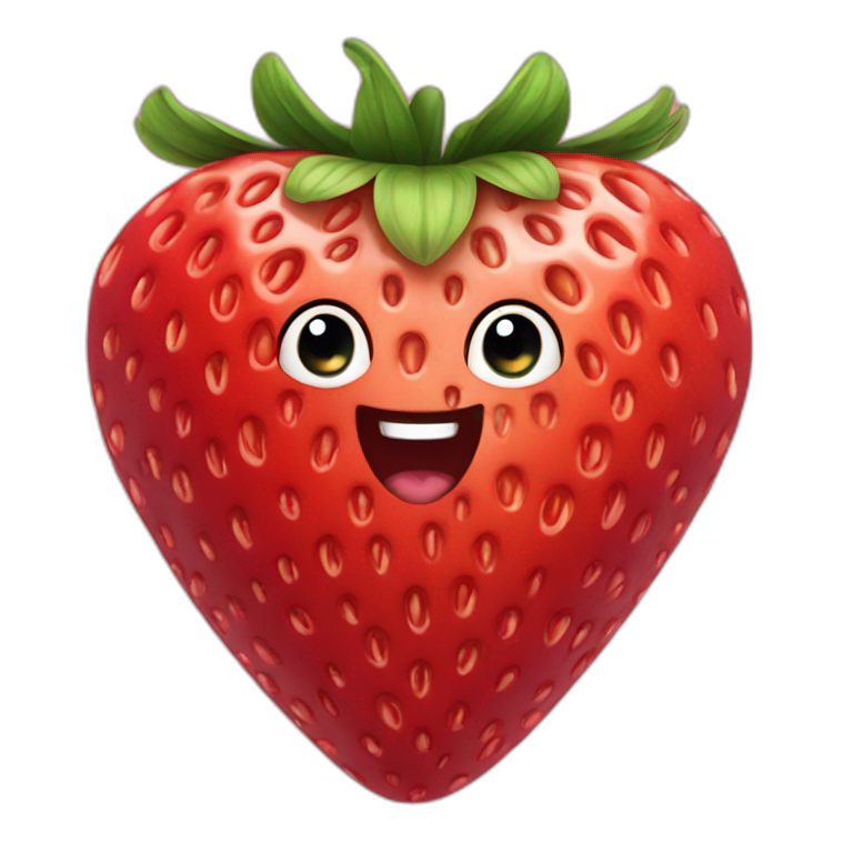 heart shaped strawberry  emoji
