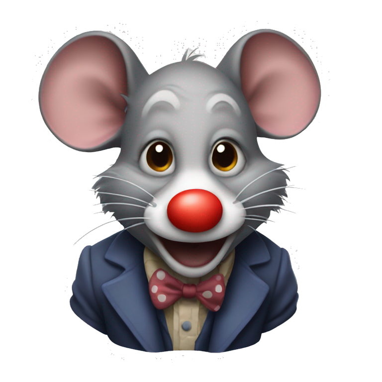 Rat that is a clown emoji