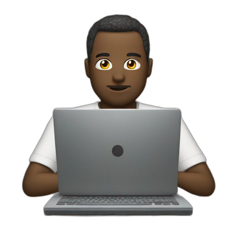 man coding emoji