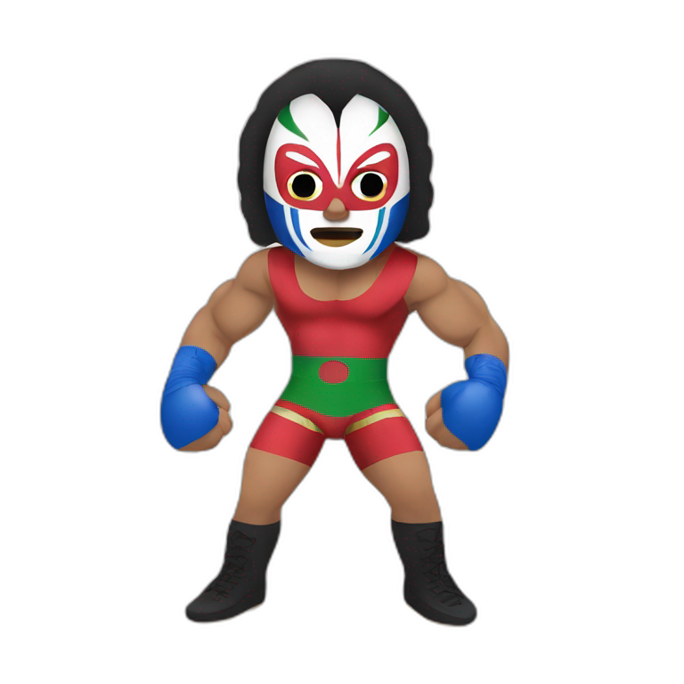 mexican wrestling emoji