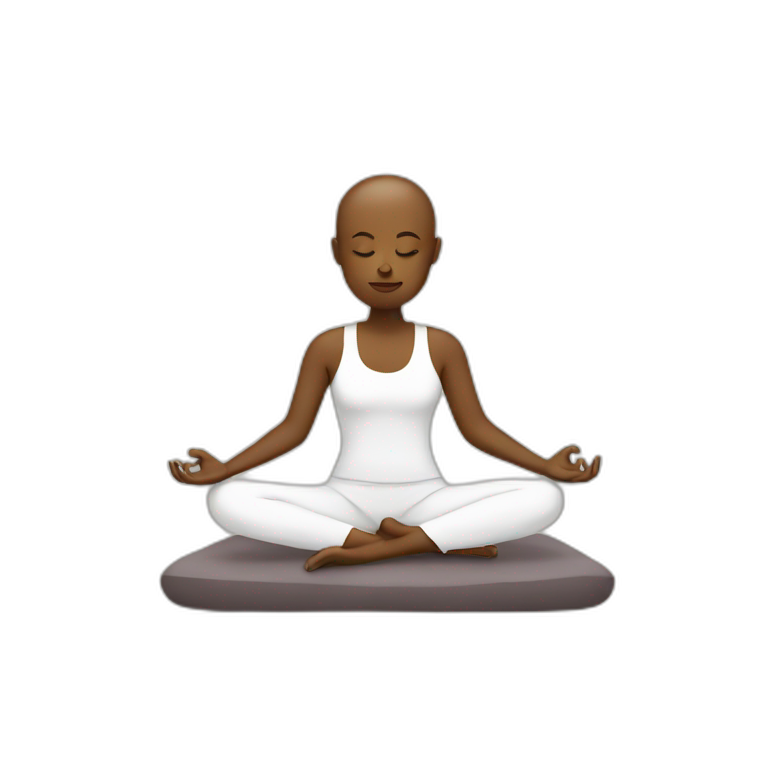 meditating emoji