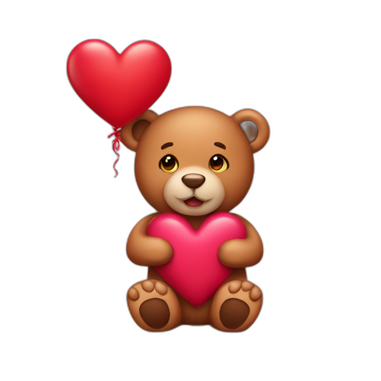 Valentine teddy  emoji