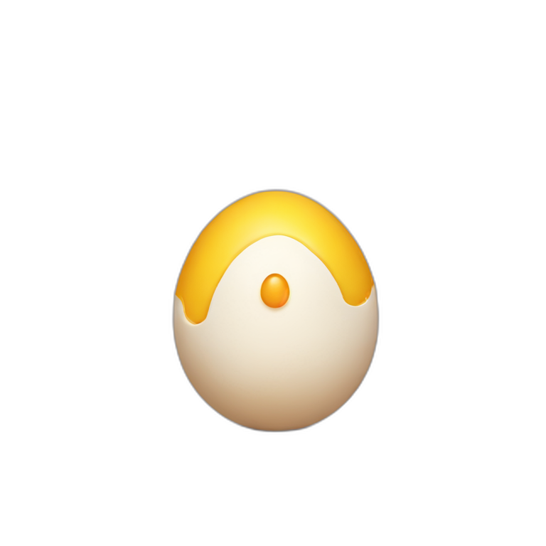 A human with an egg head emoji