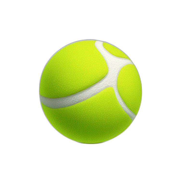 tropic tennis ball emoji