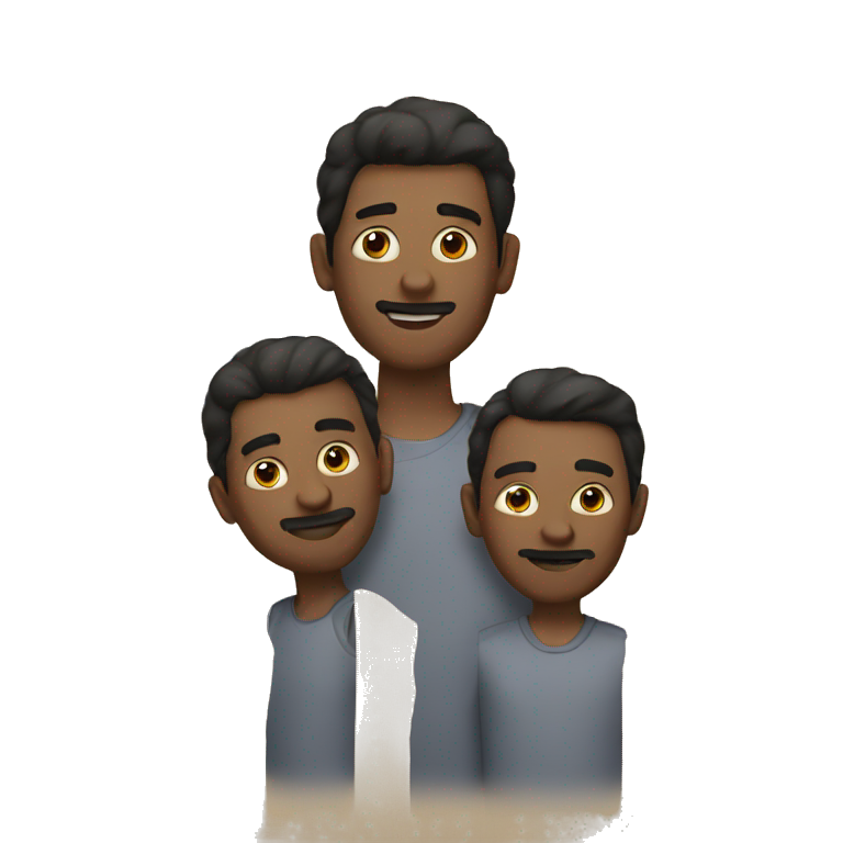 three men emoji