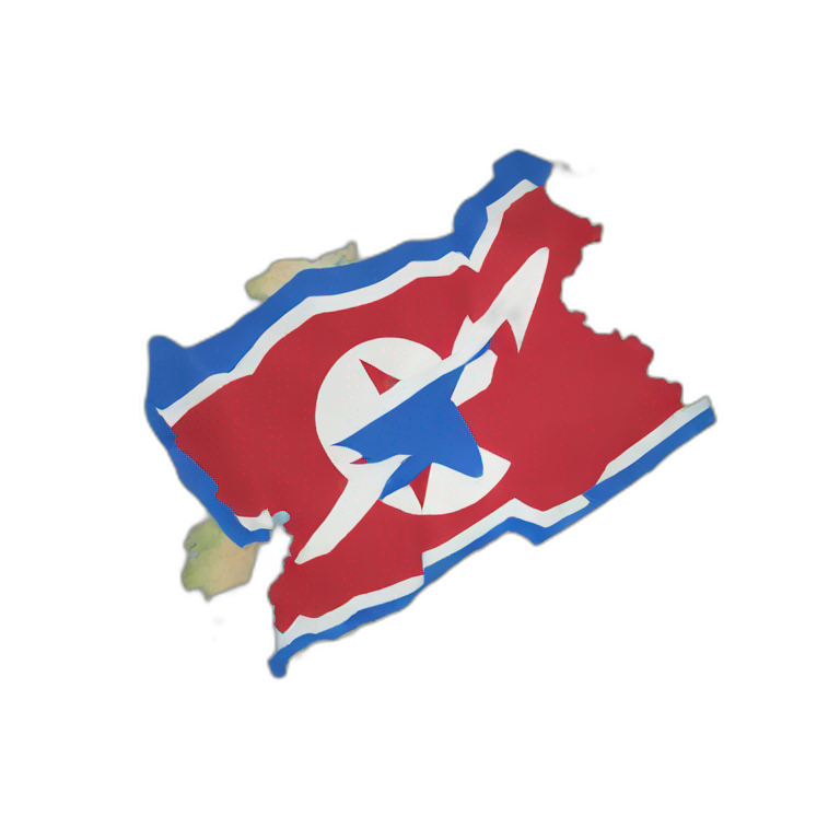 North Korea flag map emoji
