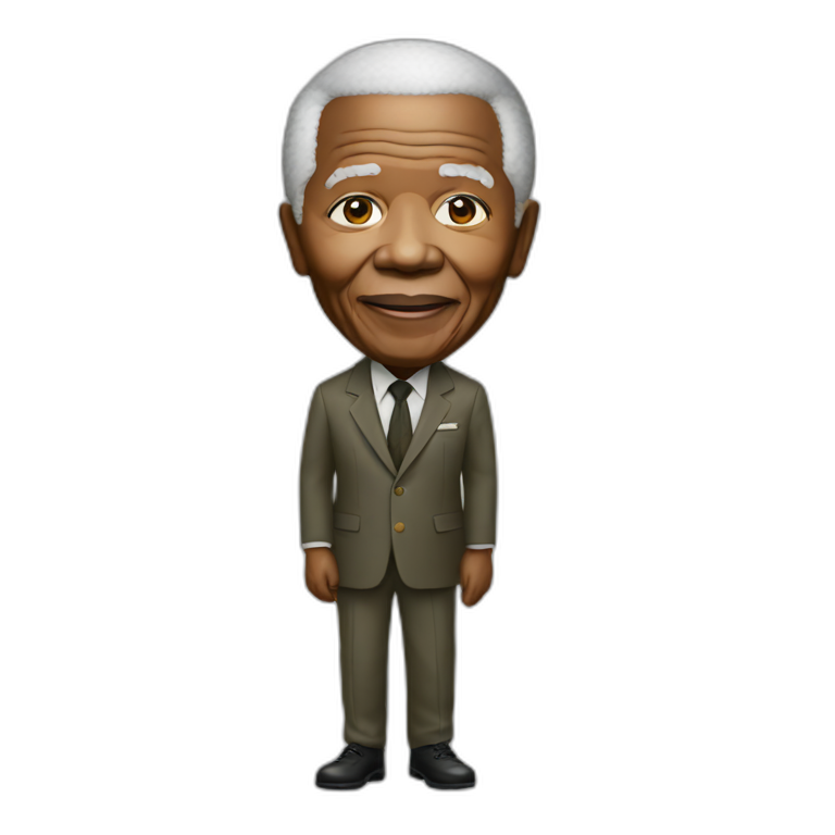 nelson mandela full body emoji