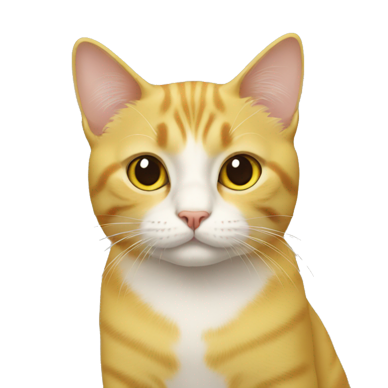 cat yellow emoji